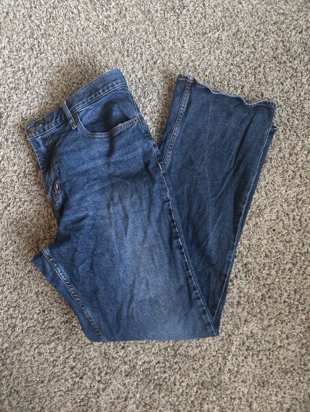 Old Navy Men's Deep Blue Straight-Leg Jeans